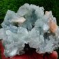 APOPHYLLITE WITH STILBITE ON CHALCEDONY MINERAL SPECIMEN #B-1