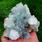 APOPHYLLITE WITH STILBITE ON CHALCEDONY MINERAL SPECIMEN #B-1