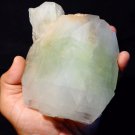 APOPHYLLITE LIGHT GREEN HUGE CRYSTAL WITH STILBITE BLADE !! S-3-237