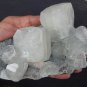 APOPHYLLITE HUGE CRYSTAL BUNCH WITH STILBITE BLADE ON CHALCEDONY !! B-2