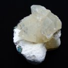 APOPHYLLITE CRYSTAL BUNCH ON WHITE MATRIX  # R-5
