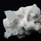 APOPHYLLITE POINTED CRYSTAL ON WHITE MATRIX  # R-5