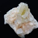 APOPHYLLITE CRYSTAL WITH STILBITE BLADE ON MATRIX  # R-5