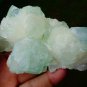APOPHYLLITE LIGHT GREEN WITH STILBITE MINERAL SPECIMEN #L-2