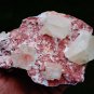APOPHYLLITE ON RED HEULANDITE MINERAL MATRIX !! A-1