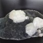 APOPHYLLITE HUGE CRYSTAL ON CHALCEDONY BLACK MATRIX B-2