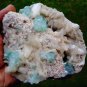 APOPHYLLITE GREEN STILBITE ON CHALCEDONY MINERAL SPECIMEN !!! G-2
