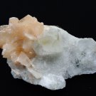 APOPHYLLITE CRYSTAL WITH STILBITE BLADE ON CHALCEDONY   MATRIX  # R-5