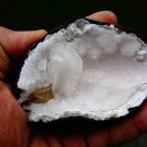 CALCITE STILBITE WHITE ON MATRIX  B# -6