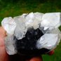 APOPHYLLITE STILBITE WITH CHALCEDONY ON MINERAL SPECIMEN #R-2