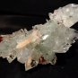 SHINY POINTED APOPHYLLITE CRYSTAL WITH STILBITE E-#3-13