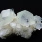 APOPHYLLITE CRYSTAL ON WHITE STALACTITE MATRIX # R-5