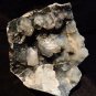 APOPHYLLITE CRYSTAL ON BLACK CHALCEDONY !! E1#45