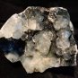 APOPHYLLITE CRYSTAL ON BLACK CHALCEDONY !! E1#45
