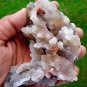 STILBITE ON CHALCEDONY MINERAL SPECIMEN # L-5