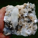 APOPHYLLITE POINTED CRYSTAL WITH STILBITE BLADE   !!! G-3