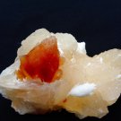 CALCITE STILBITE WITH SCOLECITE MINERAL SPECIMEN # R-5