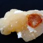 CALCITE STILBITE WITH SCOLECITE MINERAL SPECIMEN # R-5