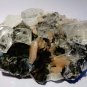 APOPHYLLITE CRYSTAL BUNCH WITH STILBITE ON CHALCEDONY  E-#3-42