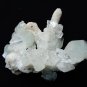 APOPHYLLITE CRYSTAL BUNCH ON WHITE STALACTITE MATRIX # R-5