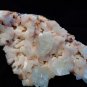 WHITE APOPHYLLITE CRYSTAL ON PINK HEULANDITE MATRIX E-#3-01