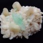 APOPHYLLITE POINTED GREEN WITH STILBITE MINERAL SPECIMEN # G-4