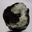 EPI-STILBITE ON BLACK CHALCEDONY SPECIMEN  E-#3-08