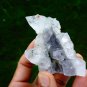 APOPHYLLITE POINTED ON CHALCEDONY MINERAL SPECIMEN # A-4