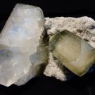 APOPHYLLITE SLIM CRYSTAL ON CHALCEDONY   !!!S-4