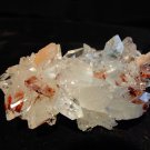 POINTED APOPHYLLITE CRYSTAL BUNCH WITH STILBITE  !! E-1-#15