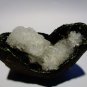 CLASSIC EPI-STILBITE ON BLACK CHALCEDONY SPECIMEN  E-#3-09