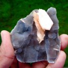STILBITE ON CHALCEDONY MINERAL SPECIMEN # A-3
