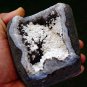 OKENITE IN AMETHYST GEODE MINERAL SPECIMEN # B-1
