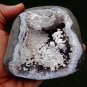 OKENITE IN AMETHYST GEODE MINERAL SPECIMEN # B-1