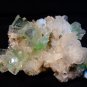 GLAMOROUS APOPHYLLITE GREEN DISCO BALL CRYSTAL WITH STILBITE MATRIX !! S-1-57