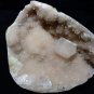 APOPHYLLITE CRYSTAL ON LIGHT PINK COLOR CHALCEDONY E-#4-09