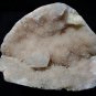 APOPHYLLITE CRYSTAL ON LIGHT PINK COLOR CHALCEDONY E-#4-09