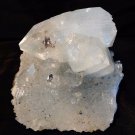 GLASSY POINTED APOPHYLLITE CRYSTAL ON AMETHYST SPECIMEN  !! E1#39