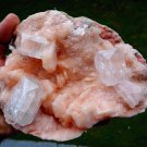 APOPHYLLITE CRYSTAL WITH STILBITE BLADE   !!! G-3