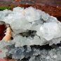 APOPHYLLITE WITH STILBITE ON CHALCEDONY MINERAL SPECIMEN #B-1