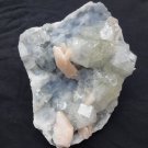 APOPHYLLITE WITH STILBITE CHALCEDONY ON MINERALS SPECIMEN B# -2