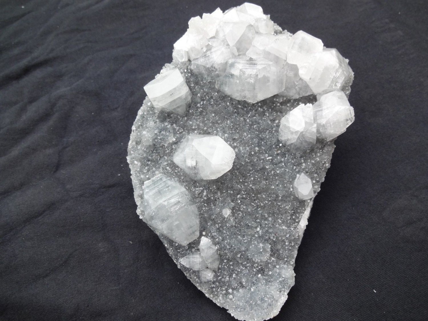 APOPHYLLITE CHALCEDONY ON MINERALS SPECIMEN B# -2
