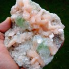 APOPHYLLITE STILBITE CHALCEDONY ON MINERALS SPECIMEN  B# -6