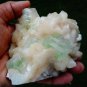 APOPHYLLITE LIGHT GREEN CRYSTAL WITH STILBITE BLADE !! L-5