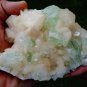 APOPHYLLITE LIGHT GREEN CRYSTAL WITH STILBITE BLADE !! L-5