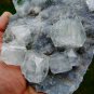 TRANSPARANT APOPHYLLITE ON CHALCEDONY MINERAL SPECIMEN # L-5