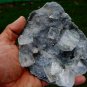 TRANSPARANT APOPHYLLITE ON CHALCEDONY MINERAL SPECIMEN # L-5