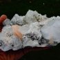 APOPHYLLITE WITH STILBITE ON CHALCEDONY MINERAL SPECIMEN # L-5