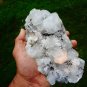 APOPHYLLITE WITH STILBITE ON CHALCEDONY MINERAL SPECIMEN # L-5