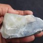 APOPHYLLITE HUGE CRYSTAL WITH STILBITE BLADE ON CHALCEDONY  !! B-2